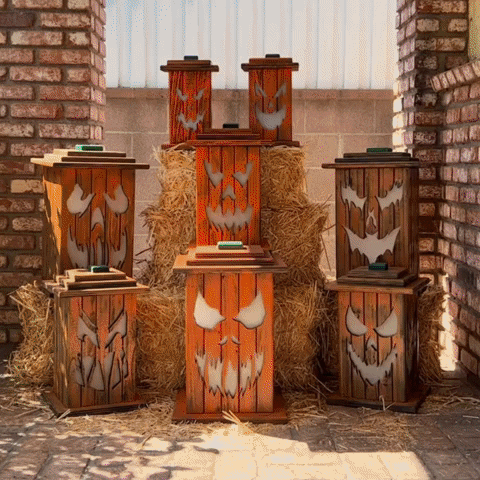 Copy of AutumnArtistry™ Wood Jack O' Lanterns