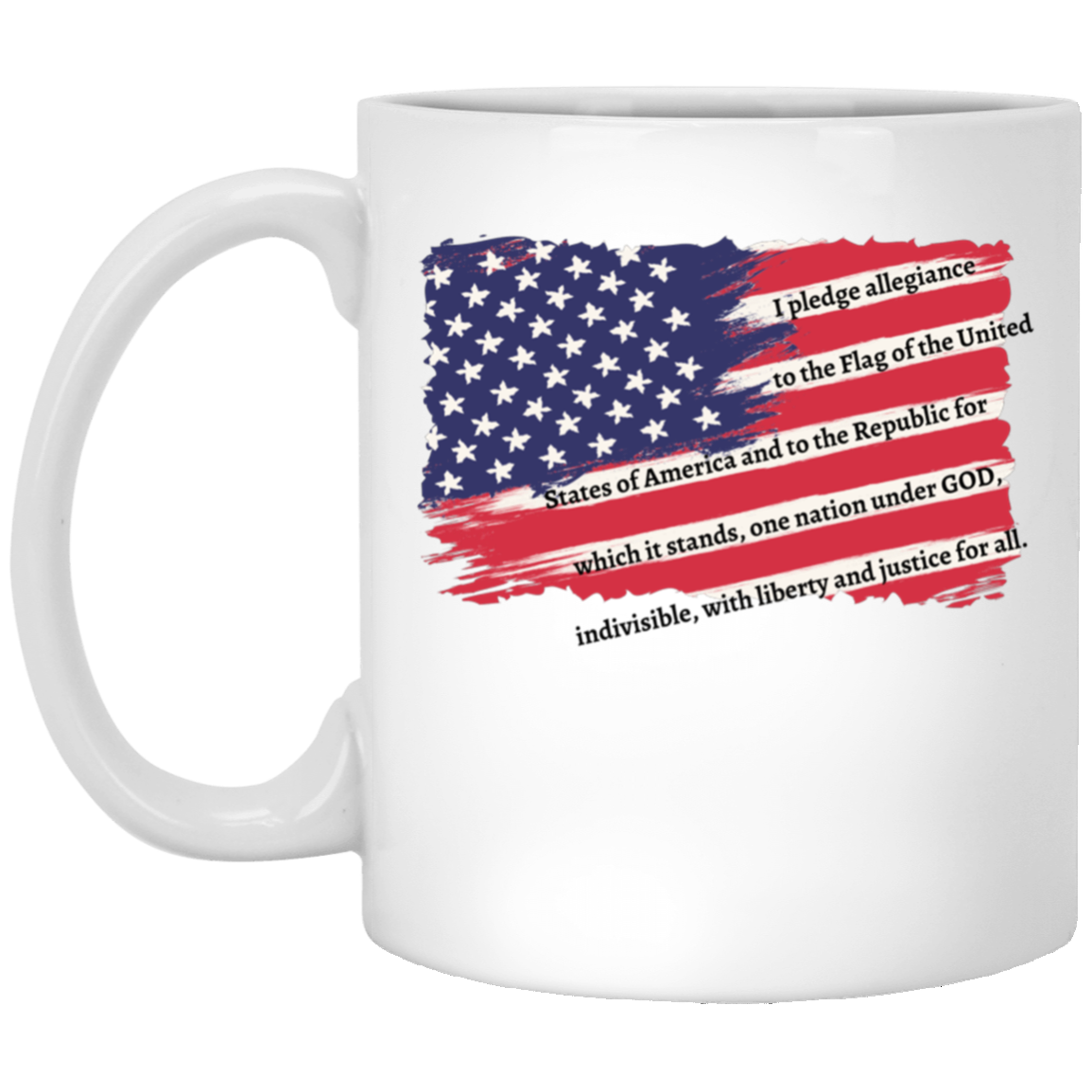 The Pledge 11 oz. White Mug