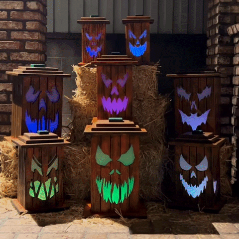 Copy of AutumnArtistry™ Wood Jack O' Lanterns